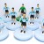 Subbuteo Andrew Table Soccer Argentina 1978 World Cup Winners on Classic Hasbro bases